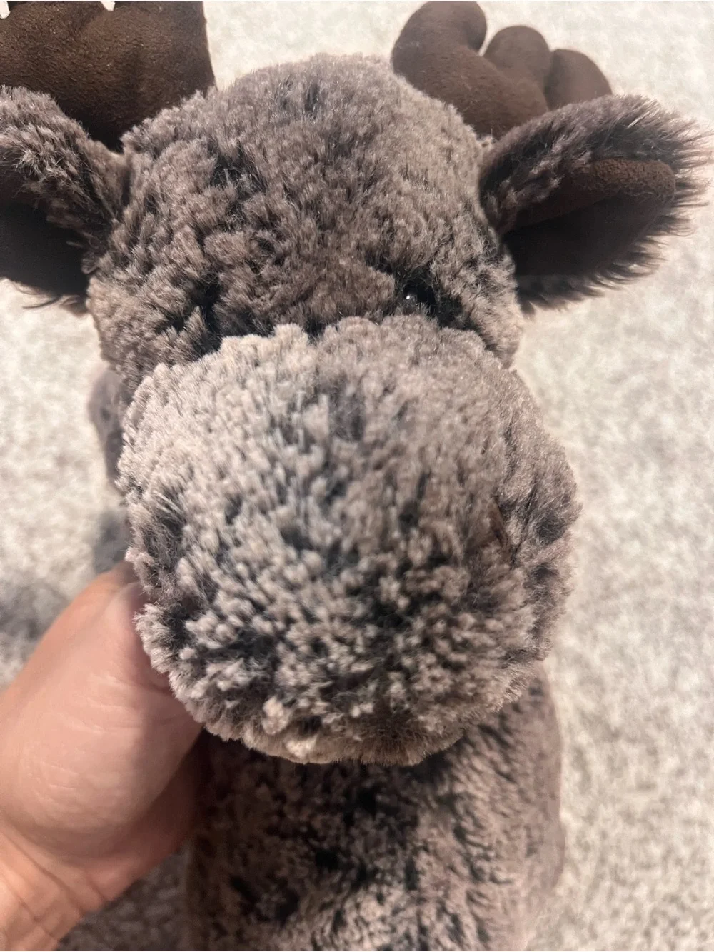 Jellycat London Moose Plush Gray Brown Antlers Woodland Stuffed Animal